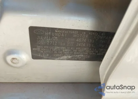 2005 Hyundai Xg350 L from USA, damaged, VIN KMHFU45E95A425854